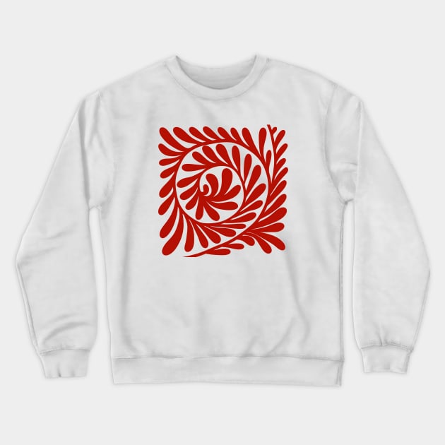 SPIRAL RED LEAVES Crewneck Sweatshirt by MAYRAREINART